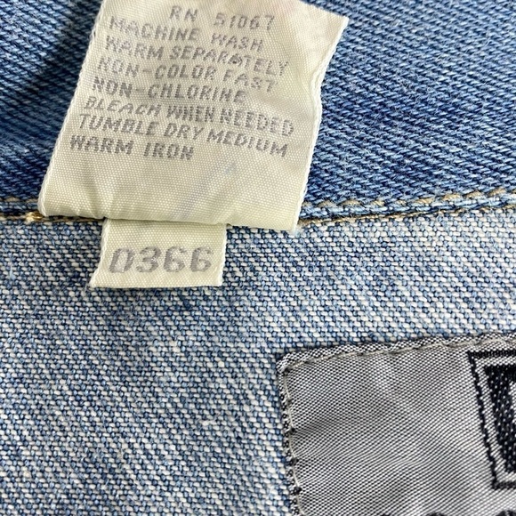 RIGOLLETTO Vintage Denim Jacket with Patches - Picture 7 of 8